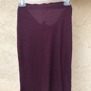 Forever 21 Burgundy Pencil Skirt